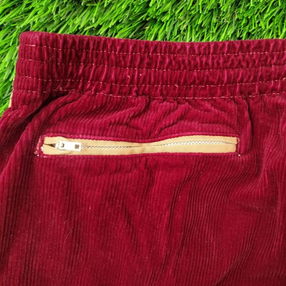 Vintage 70s MOD High-Waist Corduroy Pants 28x27 Burgundy - Picture 15 of 16